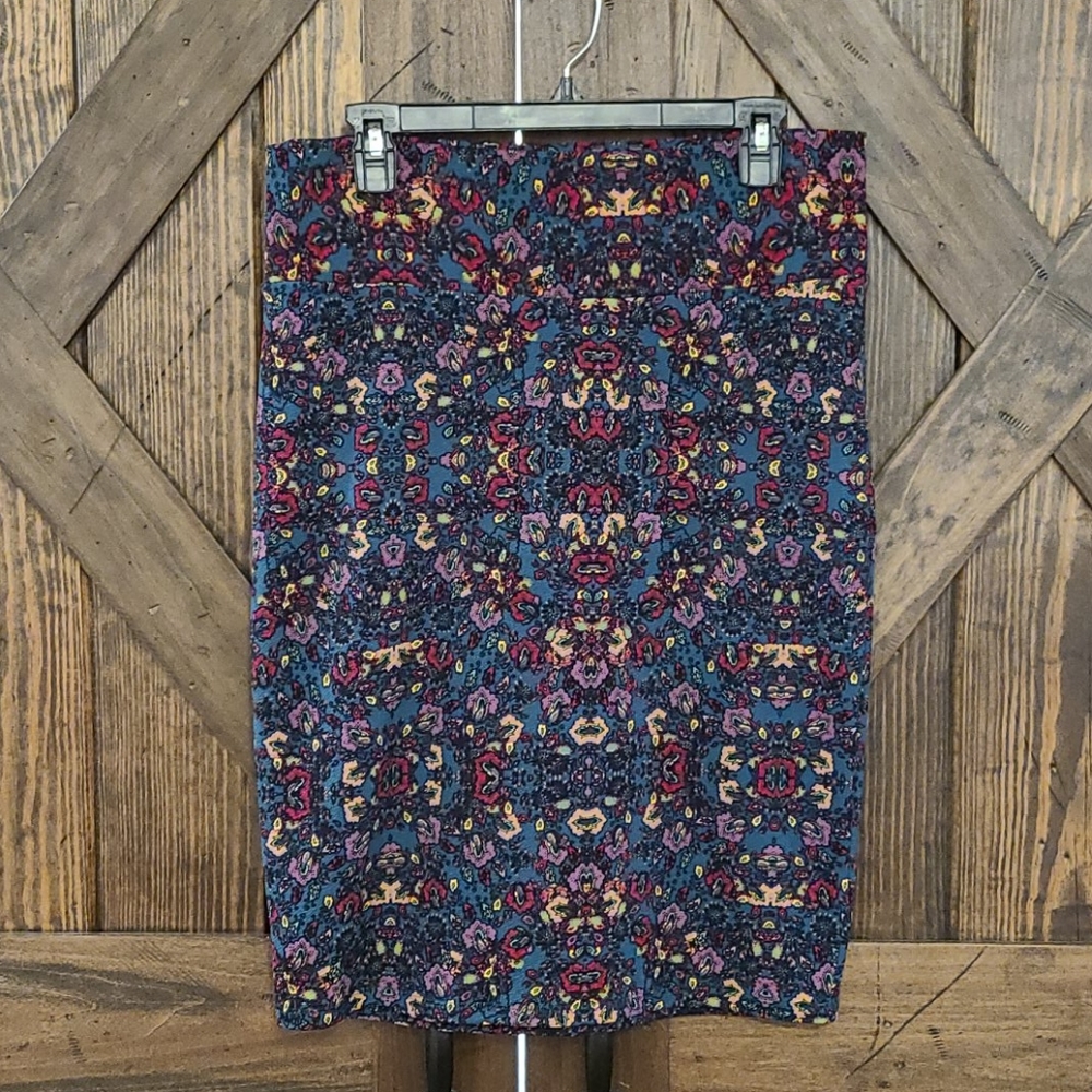 Large LuLaRoe Cassie Skirt Teal